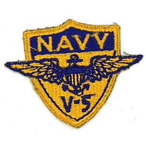 WWII V-5 US Naval Aviation Hat Patch